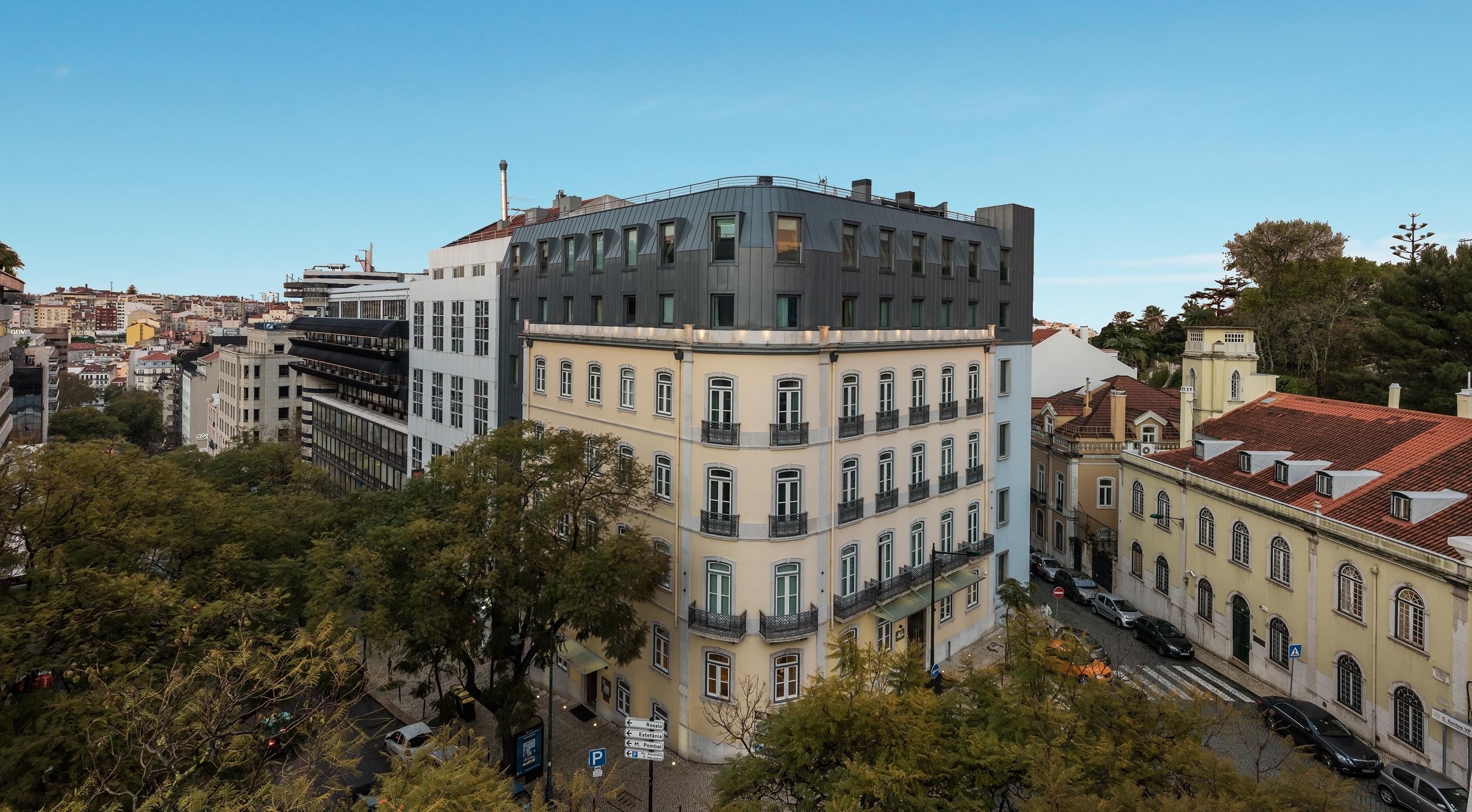 The Vintage Hotel & Spa Lisbon Lisboa Exterior foto The building of the Portuguese National Archives, in Lisbon.